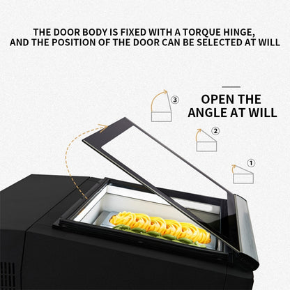 2021 Ice Cream Display Cabinet Desktop Direct Cooling Ice Display Freezer Small Ice Cream Cabinet 3-tray  FREE CFR BY SEA