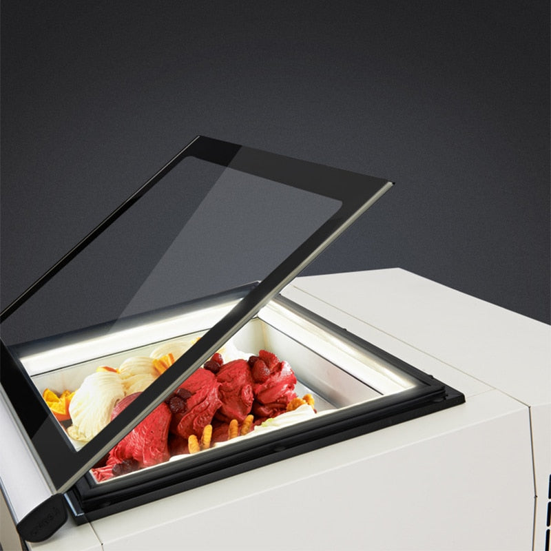 2021 Ice Cream Display Cabinet Desktop Direct Cooling Ice Display Freezer Small Ice Cream Cabinet 3-tray  FREE CFR BY SEA