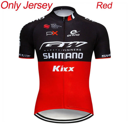 2021 Kixx Cycling Top Jersey Quick Dry Short Sleeve Jersey Bike Shorts Padded MTB Suit Bicycle Clothing Breathable