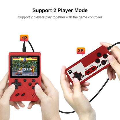 2021 New Built-in 400 Games 1000mAh Battery Retro Video Handheld Game Player Gamepad 2 Players Doubles 3.0 Inch LCD Game Boy