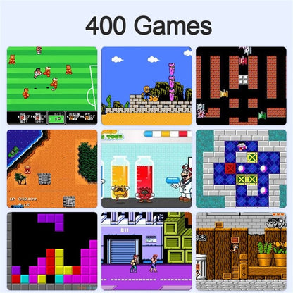 2021 New Built-in 400 Games 1000mAh Battery Retro Video Handheld Game Player Gamepad 2 Players Doubles 3.0 Inch LCD Game Boy