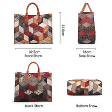 Load image into Gallery viewer, 2021 New Vintage Designer Luxury Handbags Ladies Large Capacity Top-Handle Genuine Cowhide Leather Women&#39;s Shoulder Bags Purses
