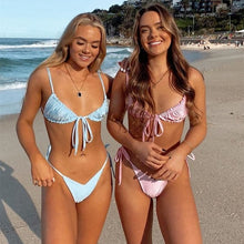 將圖片載入圖庫檢視器 2021 Sexy Women Swimwear Beachwear 21 Color Bikini Push Up Swimsuit Female Bathing Suit Two Pieces Bikini Femme Brazilian Bikini
