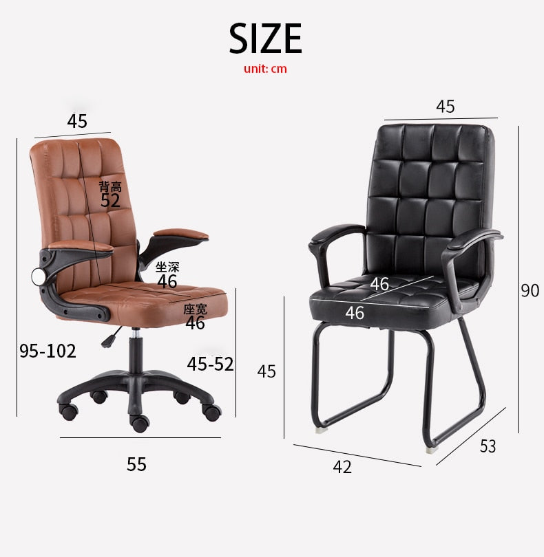 2021 Computer Chair Home Office Chair Lift Swivel Chair Simple Staff Student Chair Conference Room Leisure Back Chair
