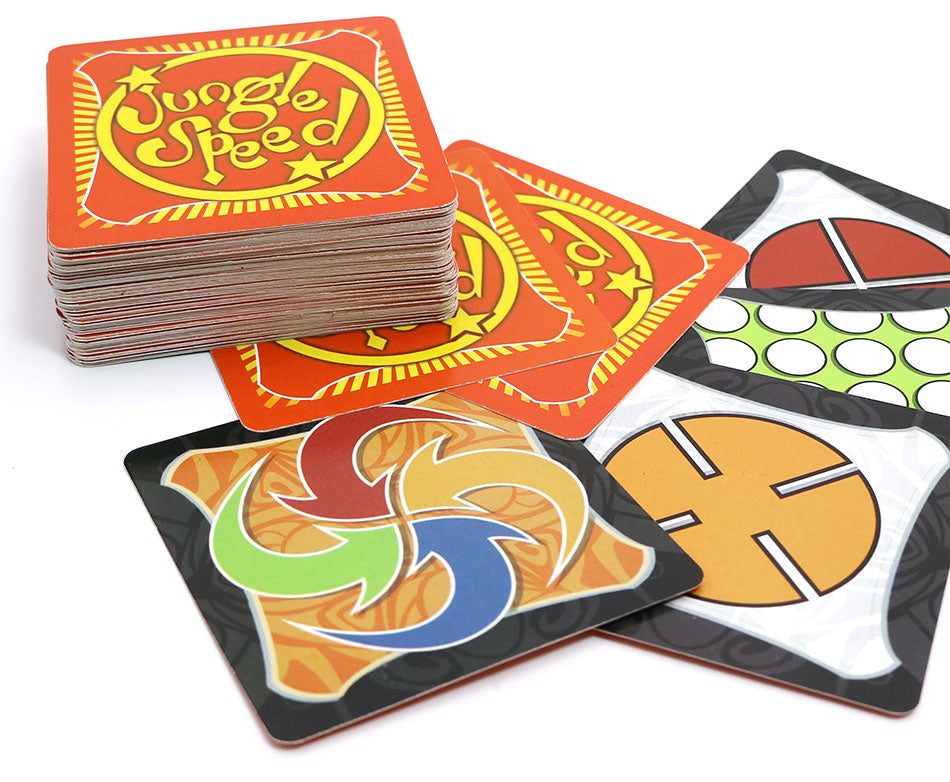 2021 Jungle Board Game Brown Wood Token Run Fast Pair Forest Speed Play with Friends and Family Party Fun Cards Game English Spanish Rules