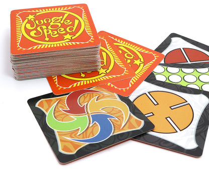 2021 Jungle Board Game Brown Wood Token Run Fast Pair Forest Speed Play with Friends and Family Party Fun Cards Game English Spanish Rules