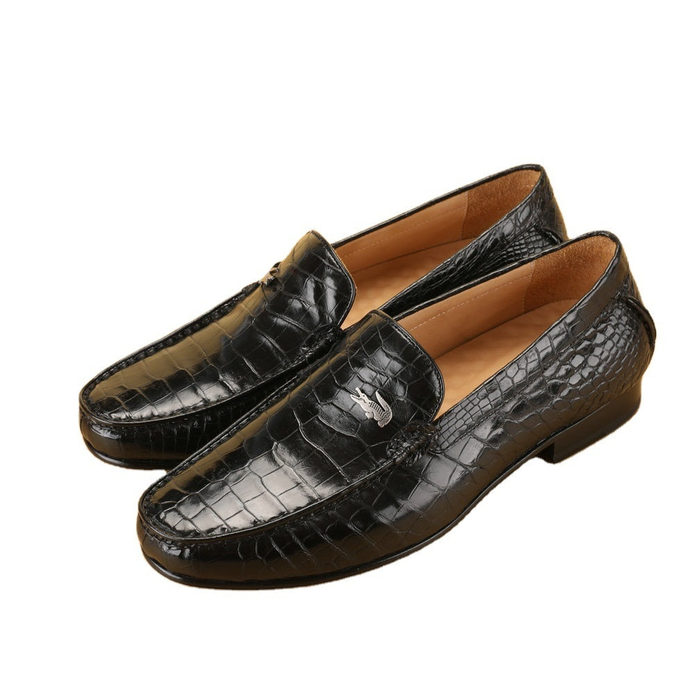 2021 new trend crocodile belly leather formal oxford mens office loafers for men's high-end business casual dress wedding shoes