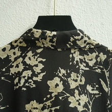 Charger l&#39;image dans la galerie, 2021 Elegant Blouse High Quality 100% Silk Flower Printed Long Sleeve Blouse Top
