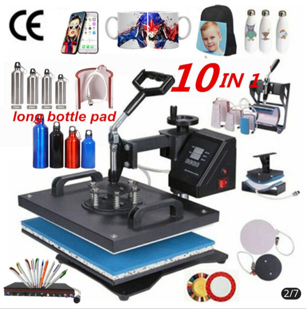 10 in 1 Heat Press Machine Heat Transfer Printer