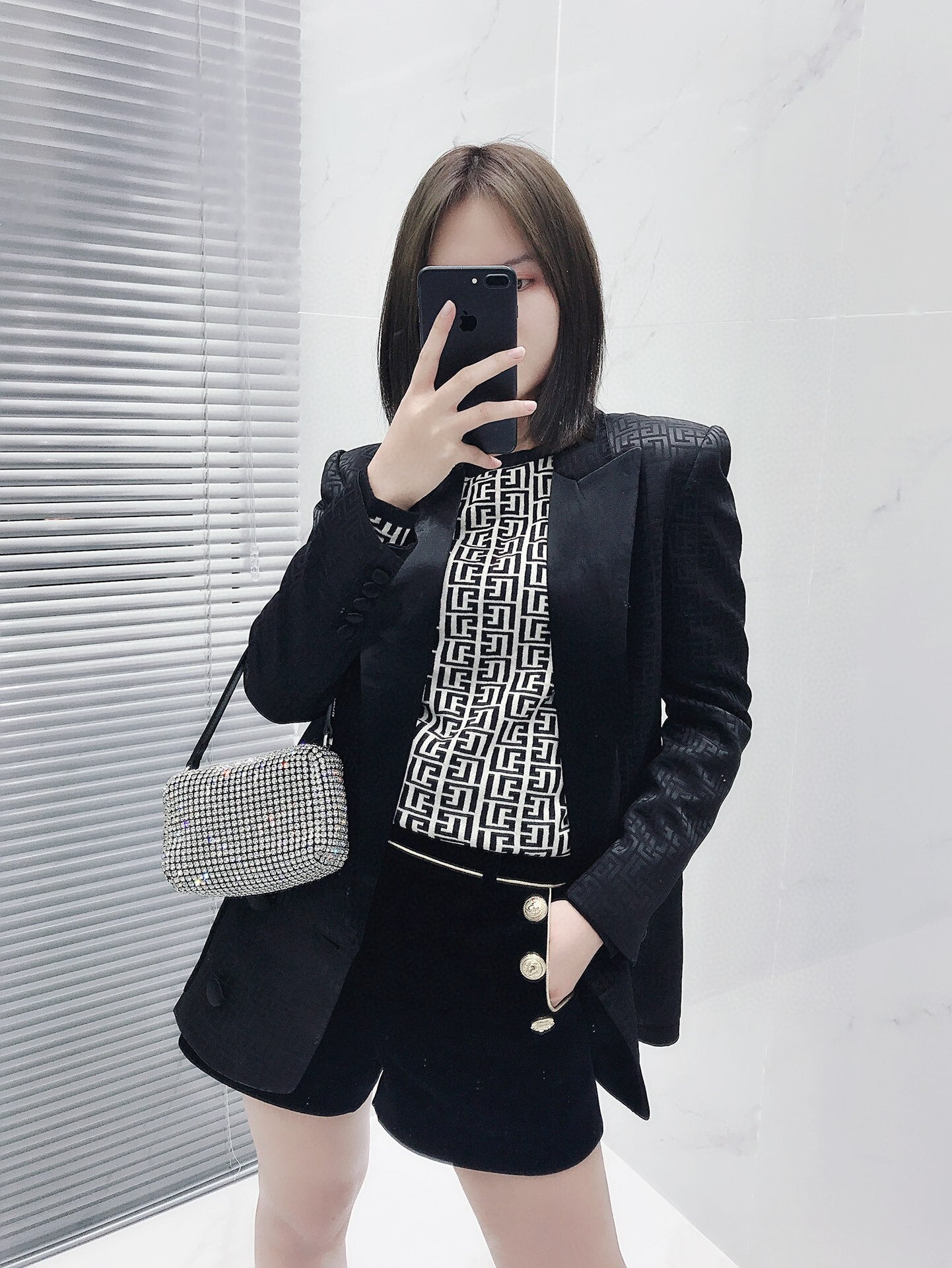2021FW Autumn Luxury Suits Women Black Shoulder Padded Blazer Jacket With Casual Long Trouse Female Fashion Sets Gdnz 7.02