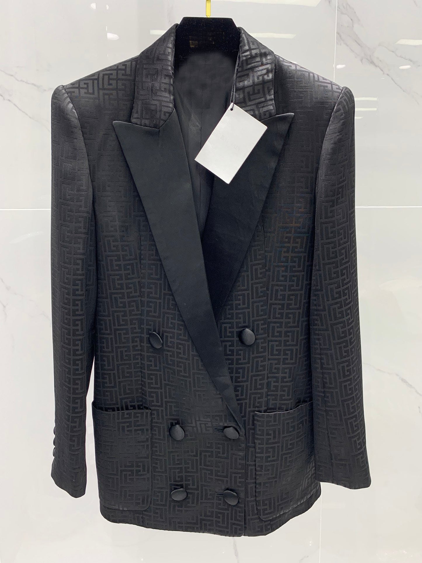 2021FW Autumn Luxury Suits Women Black Shoulder Padded Blazer Jacket With Casual Long Trouse Female Fashion Sets Gdnz 7.02