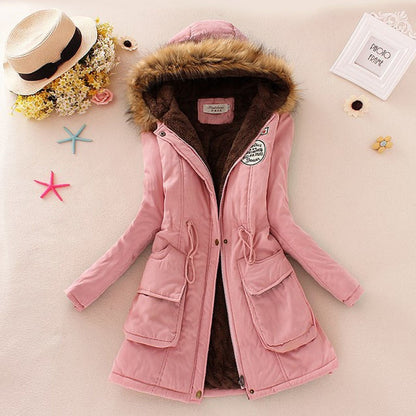 2021wholesale New Parkas Female Women Winter Coat Thickening Cotton Winter Jacket Womens Outwear Parkas for Women Winter