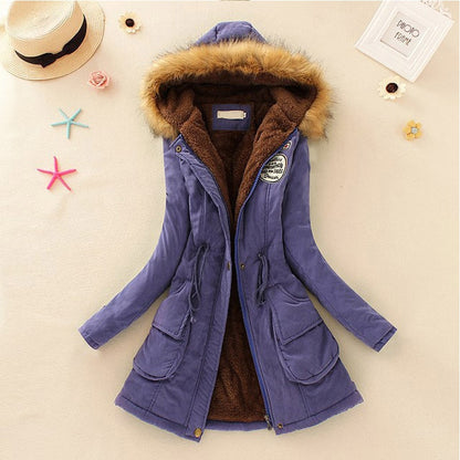 2021wholesale New Parkas Female Women Winter Coat Thickening Cotton Winter Jacket Womens Outwear Parkas for Women Winter