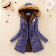Cargar imagen en el visor de la galería, 2021wholesale New Parkas Female Women Winter Coat Thickening Cotton Winter Jacket Womens Outwear Parkas for Women Winter
