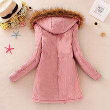Cargar imagen en el visor de la galería, 2021wholesale New Parkas Female Women Winter Coat Thickening Cotton Winter Jacket Womens Outwear Parkas for Women Winter
