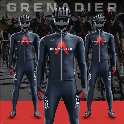 2022 New INEOS Grenadier Winter Maillot Cycling Jersey Set Cycling Clothing Suit Mens Long Sleeve MTB Bike Road Pants Bib Ropa