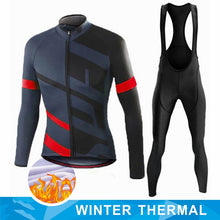 Cargar imagen en el visor de la galería, 2022 Winter Thermal Fleece Cycling Jersey Set Racing Bike Cycling Suit Mountian Bicycle Cycling Clothing Ropa Ciclismo Bicycle
