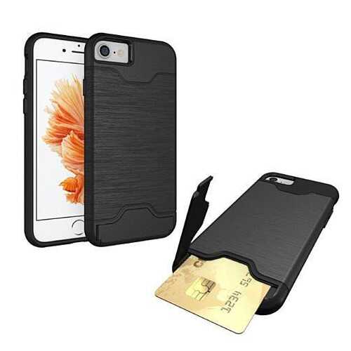 iPhone 7 Slide O Matic Case and Credit Card Storage. -Phone Style: iPhone 7 Plus, Case Color: Black
