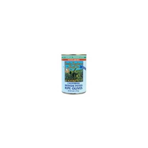 Santa Barbara Black Medium Pitted Olives (12x6 Oz)