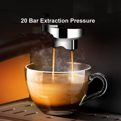 20Bar Espresso Coffee Maker Machine Semi-automatic Coffee Machine Household Italian Coffee Maker With Steam Function