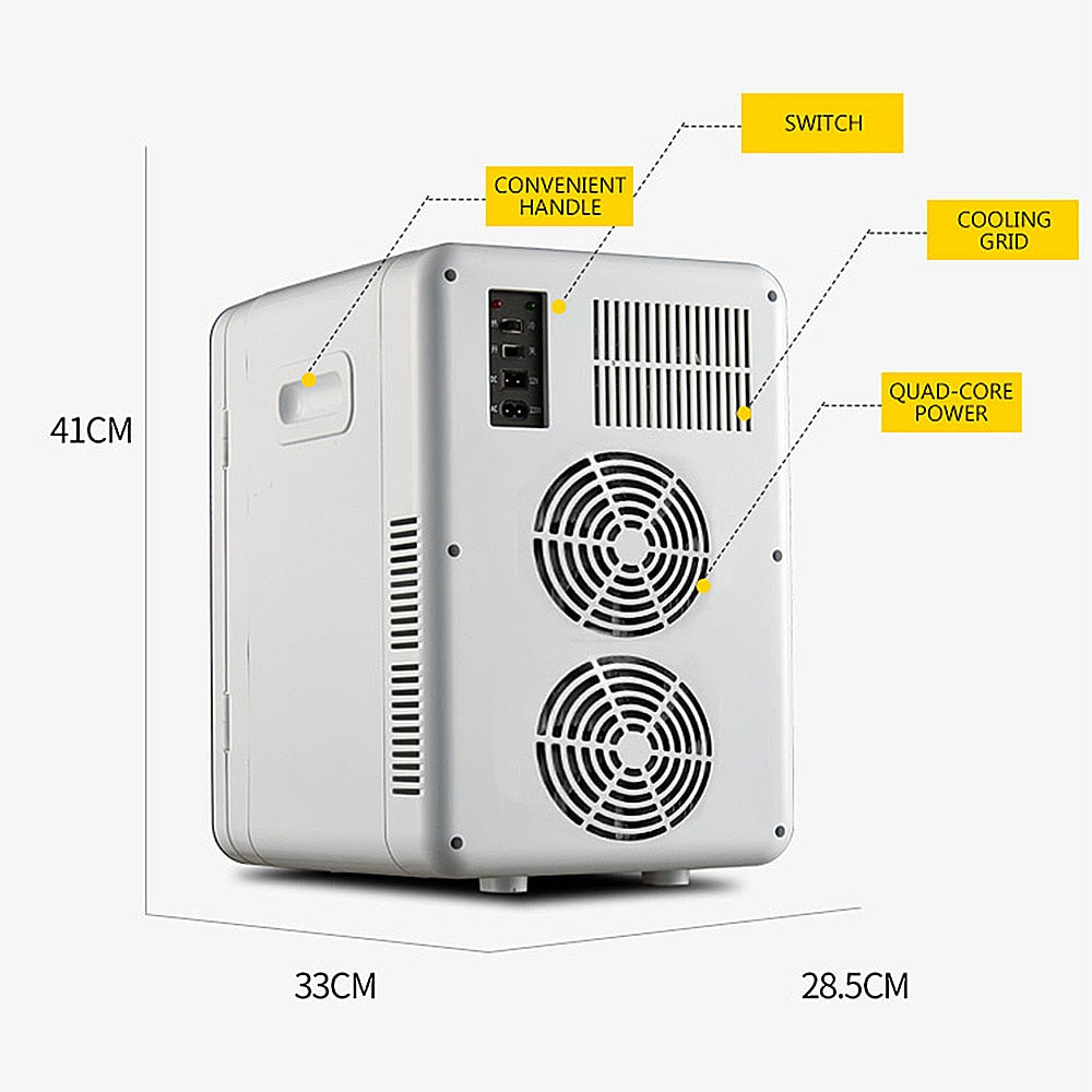 20L Fridge Refrigerator Freezer Refrigeration Hoousehold Home Dual-purpose Machine