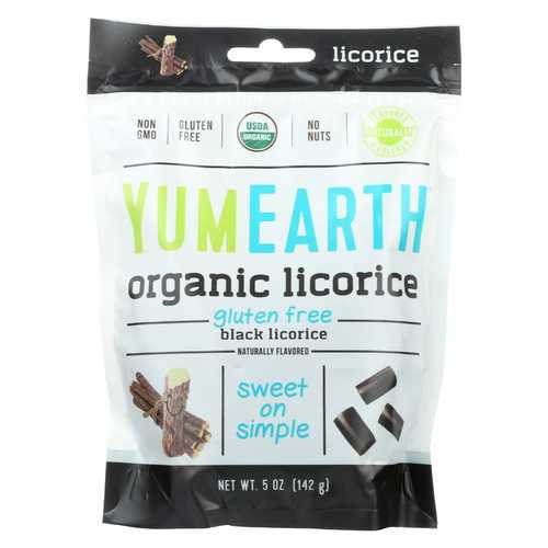 Yumearth Organics Licorice - Organic - Black - Soft - Case of 12 - 5 oz