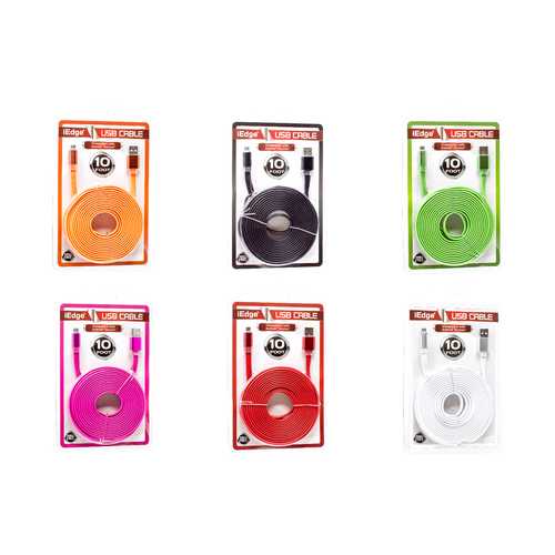 Case of [12] 10FT Micro USB Flat Cable for Android