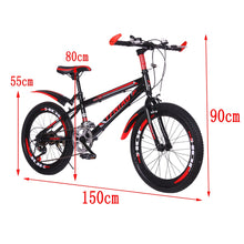 Load image into Gallery viewer, 22 Inch Mountain Bikes w/ Mudguard Lightweight Wind Breaking Frame Students Bicycle for Children Kids Easy Relaxed Riding
