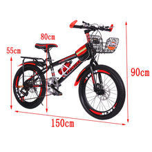 Load image into Gallery viewer, 22 Inch Mountain Bikes w/ Mudguard Lightweight Wind Breaking Frame Students Bicycle for Children Kids Easy Relaxed Riding
