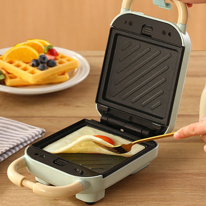 220V Electric Sandwich Maker Waffle Maker Toaster Baking Light Food Machine Kitchen Multifunction Breakfast Machine Sandwichera