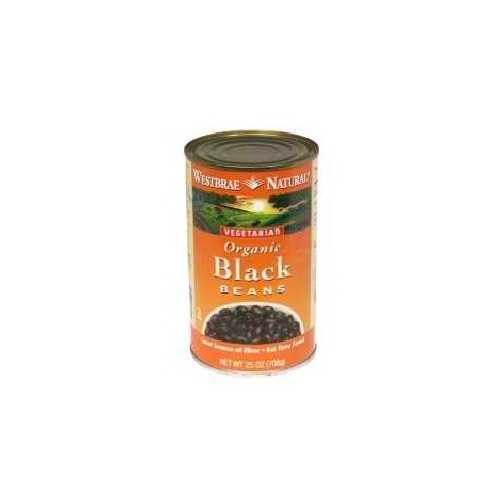 Westbrae Foods Black Beans Fat Free (12x25 Oz)