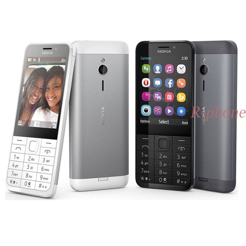 Original Unlocked NOKIA 230 Dual Sim Version Phone GSM Good Quality Refurbished Mobile Phone& Hebrew Arabic Russian keyboard