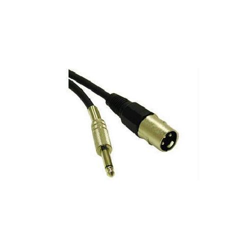 3FT PRO-AUDIO XLR MALE TO 1/4IN MALE CABLE