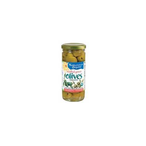 Mediterranean Organics Org Green Stuffed Jalapeno Olives (12x8.5 Oz)