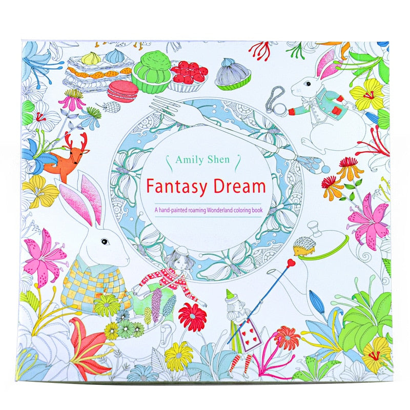 24pages 7.3 inch  English Edition coloring book for  kids Lost Ocean adult DIY toys  school craft supply