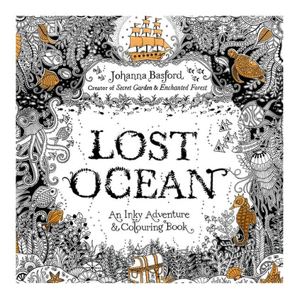 24pages 7.3 inch  English Edition coloring book for  kids Lost Ocean adult DIY toys  school craft supply