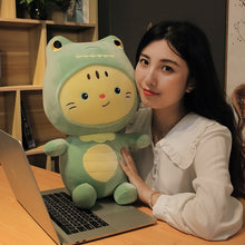 Cargar imagen en el visor de la galería, 25-45cm Kitty doll cute cat doll transformed into dinosaur Rabbit plush toy pillow doll girl&#39;s Day gift
