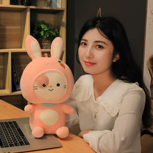 Cargar imagen en el visor de la galería, 25-45cm Kitty doll cute cat doll transformed into dinosaur Rabbit plush toy pillow doll girl&#39;s Day gift
