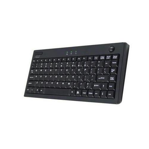 MINI USB KEYBOARD W/OPTICAL TRACKBALL (BL