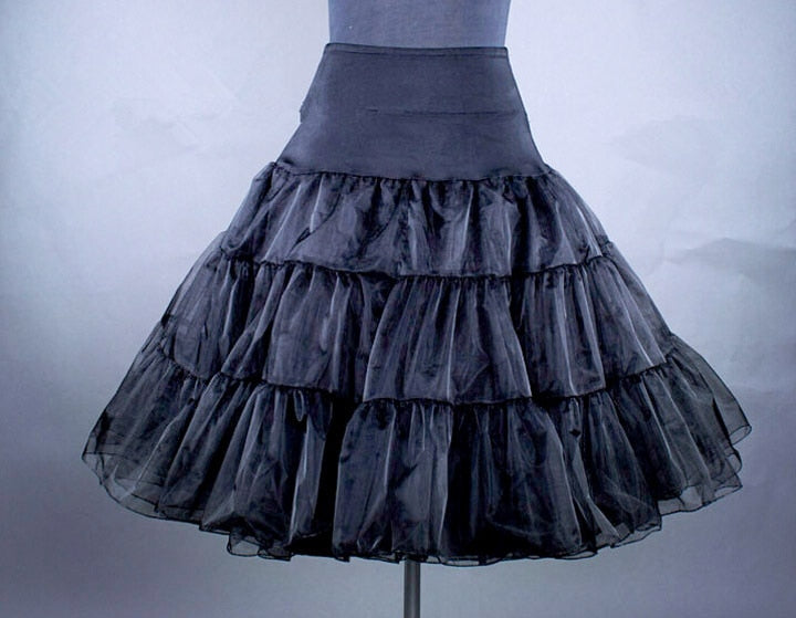 26" Women's Tutu Petticoat Rockabilly Tutus Retro Underskirt Swing Vintage Petticoat Fancy Net Skirt Dance Skirt