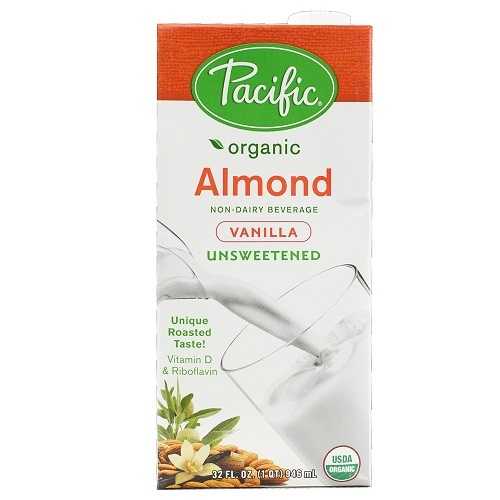 Pacific Natural Unsweetened Vanilla Almond Beverage (12x32 Oz)