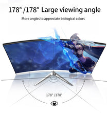 Cargar imagen en el visor de la galería, 27&quot; 1 MS 240 HZ Monitor Gamer 1920 * 1080 LCD Curved Screen Display 165HZ HD gaming monitor PC Desktop HDMI monitor for Computer
