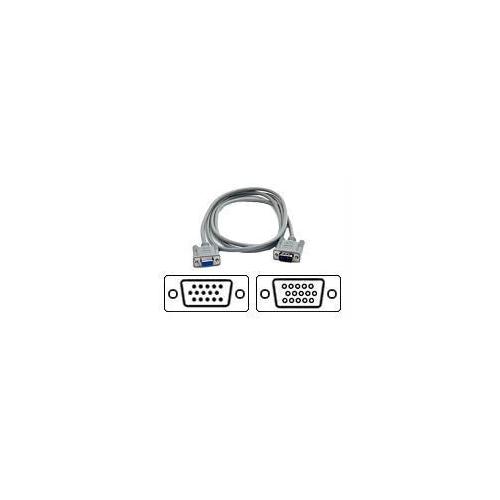 THIS HIGH QUALITY 6FT SVGA/VGA MONITOR EXTENSION CABLE FEATURES A HIGH DENSITY D