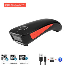 Load image into Gallery viewer, 2D Barcode Scanner Wireless Bluetooth QR Code Reader C990 Data Matrix PDF417 for IOS Android Windows Mini Pocket Scanners
