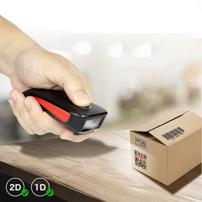 2D Barcode Scanner Wireless Bluetooth QR Code Reader C990 Data Matrix PDF417 for IOS Android Windows Mini Pocket Scanners
