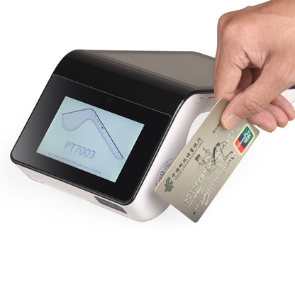 2D Barcode Scanner and Thermal Printer all in one POS Terminal NFC EMV Chip Card Reader with Bluetooth/WIFI/4G /7''Touch Screen