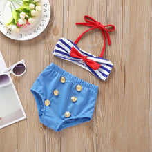 将图片加载到图库查看器，2Pcs Infant Kids Baby Girls Swimwear Straps Swimsuit Bathing Bikini Set Outfits for kids
