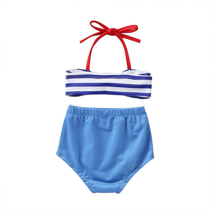 2Pcs Infant Kids Baby Girls Swimwear Straps Swimsuit Bathing Bikini Set Outfits for kids