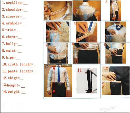 Blue Men's Suit. Wedding Suits Man Tuxedos Slim Fit Notched Lapel Terno