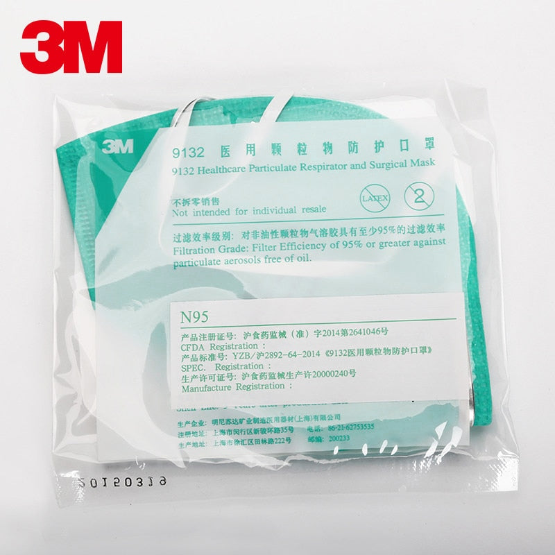 3 M 9132 Mask Health Care N9 5 Splash-proof Surgical Respirator For Occupational Medical Staff Unvalved 30-Pack Wedding